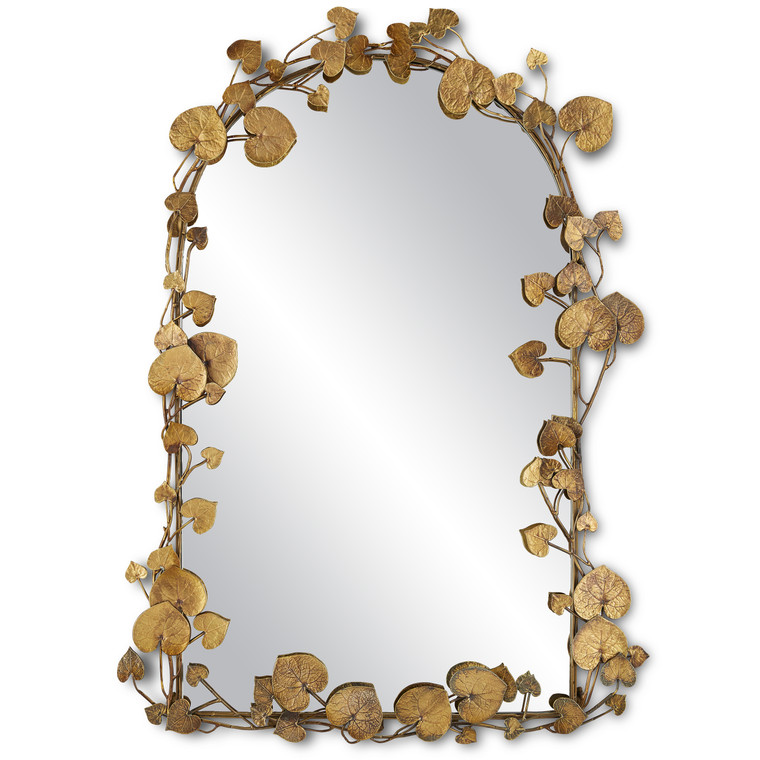 Currey & Co. Vinna Brass Rectangular Mirror 1000-0115