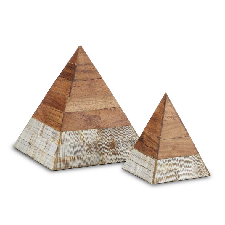 Currey & Co. Hyson Pyramids Set of 2 1200-0638