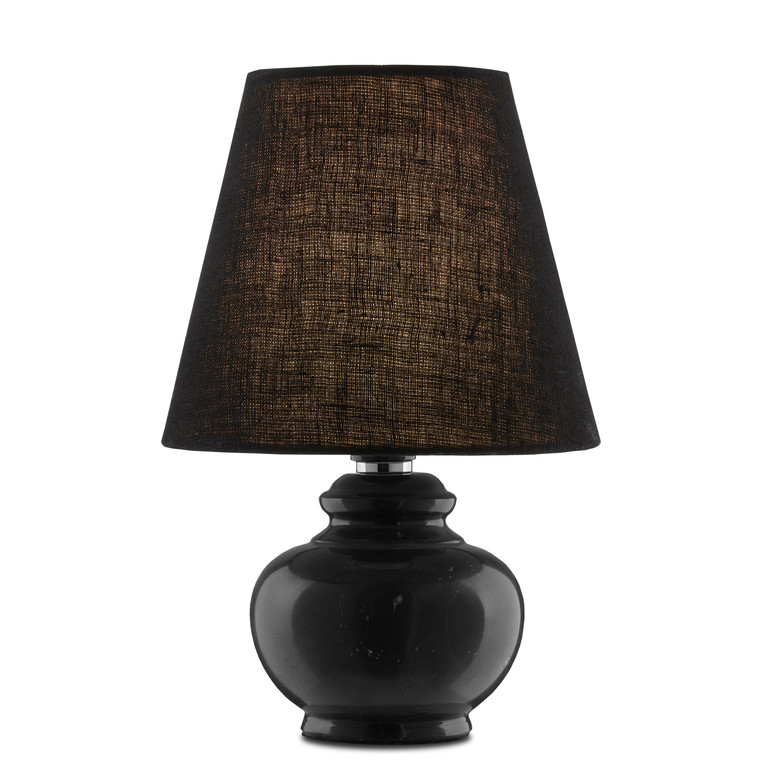 Currey & Co. Piccolo Black Mini Table Lamp 6000-0807