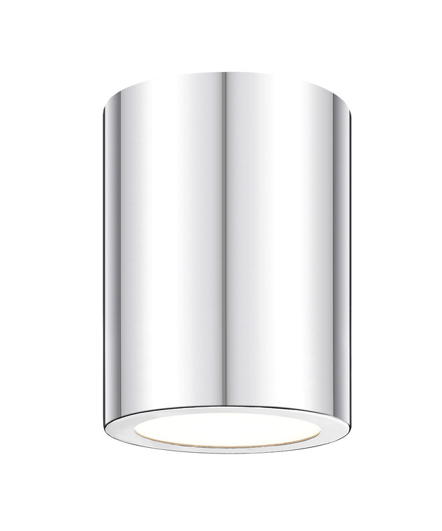 Z-Lite Harley 1 Light Flush Mount in Chrome 2302F1-CH