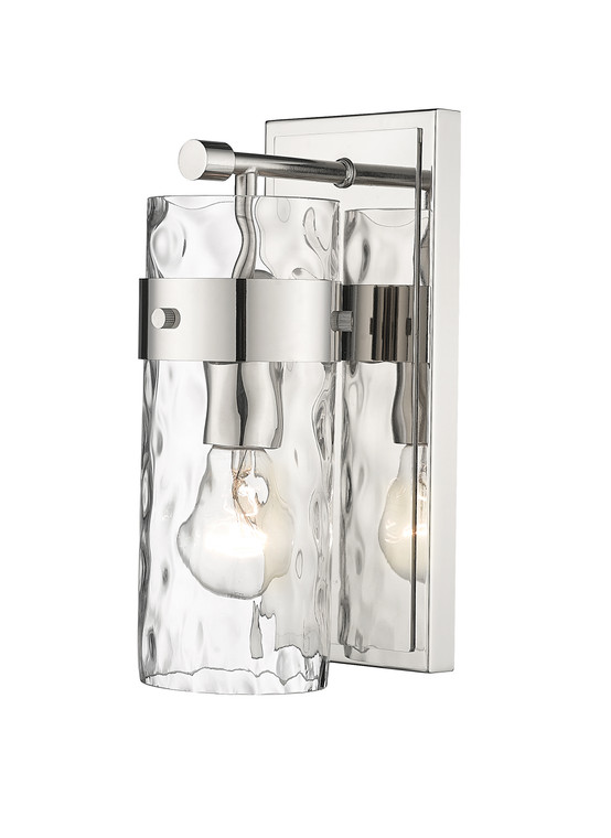 Z-Lite Fontaine 1 Light Wall Sconce in Polished Nickel 3035-1V-PN