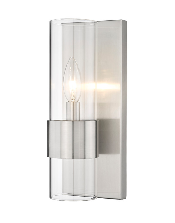 Z-Lite Lawson 1 Light Wall Sconce in Brushed Nickel 343-1S-BN
