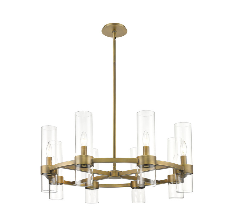 Z-Lite Datus Chandelier in Rubbed Brass 4008-8RB