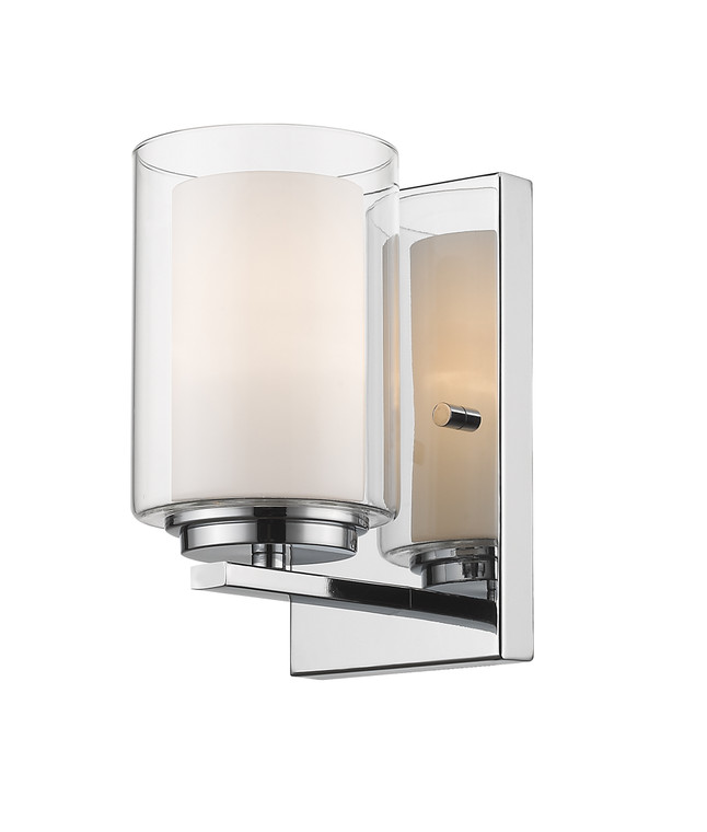Z-Lite Willow 1 Light Wall Sconce in Chrome 426-1S-CH