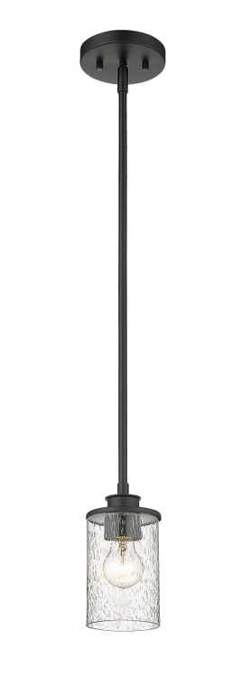 Z-Lite Beckett 1 Light Pendant in Matte Black 492MP-MB