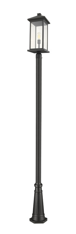 Z-Lite Portland Outdoor Post Mounted Fixture in Black 531PHBXLR-519P-BK
