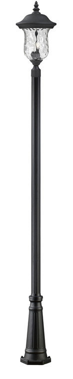 Z-Lite Armstrong Outdoor Post Mounted Fixture in Black 533PHB-519P-BK