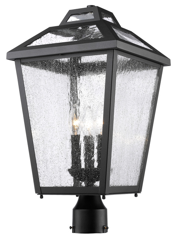 Z-Lite Bayland Outdoor Post Mount Fixture in Black 539PHBR-BK