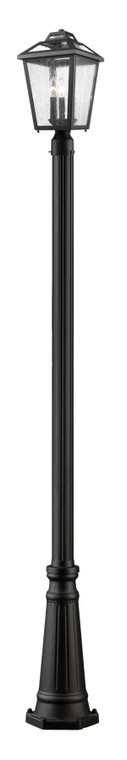 Z-Lite Bayland Outdoor Post Mounted Fixture in Black 539PHMR-519P-BK