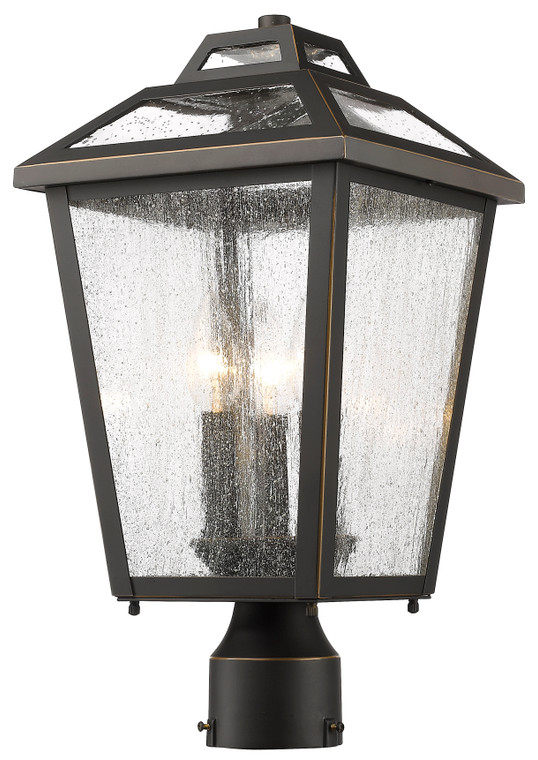 Z-Lite Bayland Outdoor Post Mount Fixture in Oil Rubbed Bronze 539PHMR-ORB