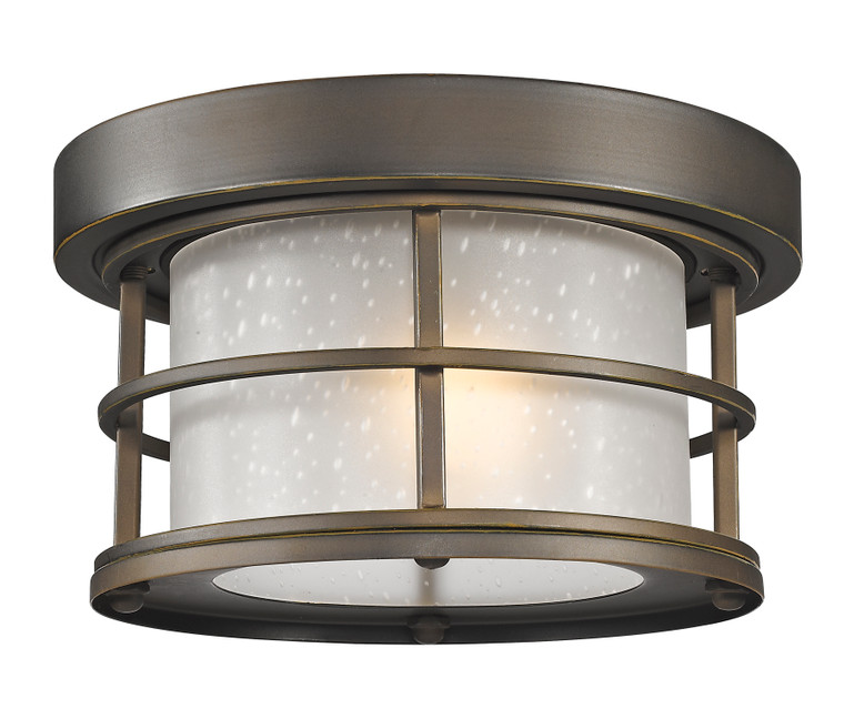 Z-Lite Exterior Additions 1 Light Outdoor Flush Mount in Oil Rubbed Bronze 556F-ORB