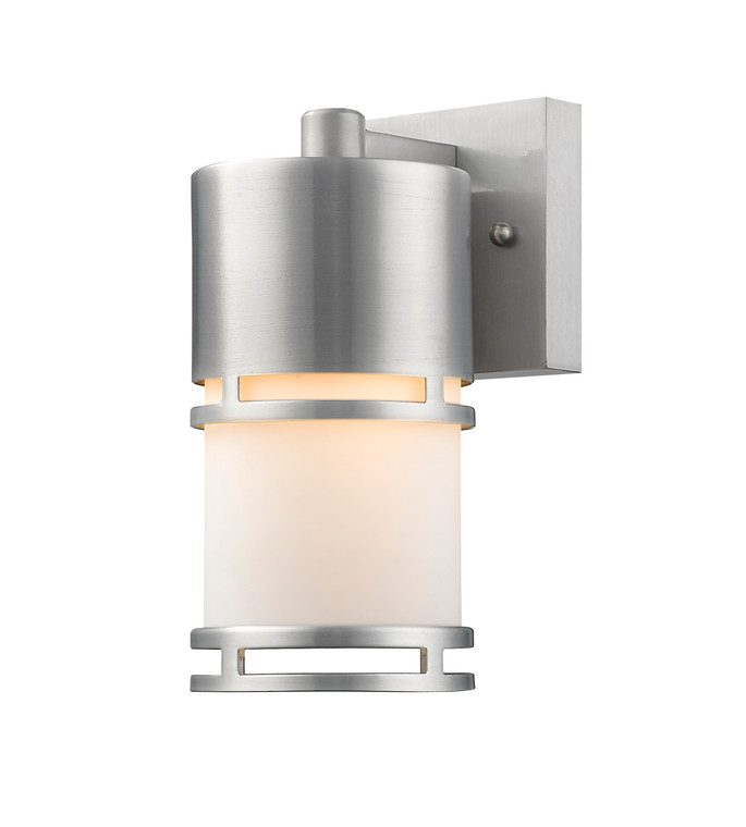 Z-Lite Luminata Outdoor Wall Sconce in Brushed Aluminum 560S-BA-LED