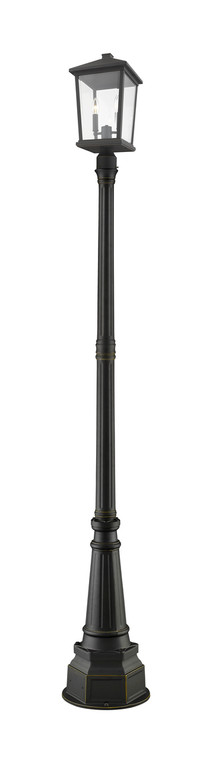 Z-Lite Beacon Outdoor Post Mounted Fixture in Oil Rubbed Bronze 568PHXLR-564P-ORB