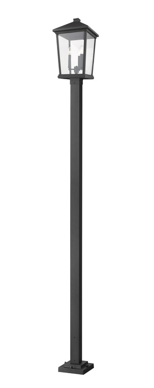 Z-Lite Beacon Outdoor Post Mounted Fixture in Black 568PHXLS-536P-BK