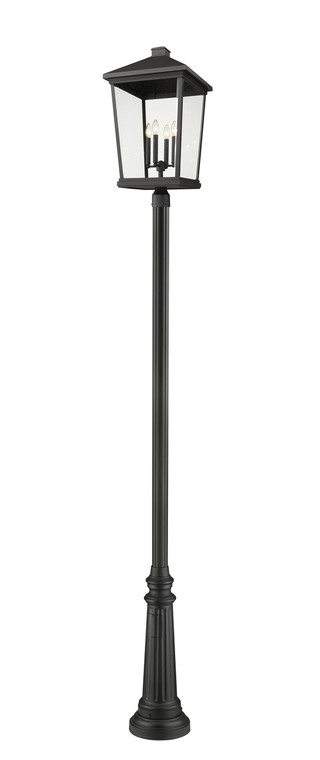 Z-Lite Beacon Outdoor Post Mounted Fixture in Black 568PHXXLR-511P-BK