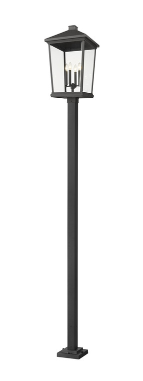 Z-Lite Beacon Outdoor Post Mounted Fixture in Black 568PHXXLS-536P-BK