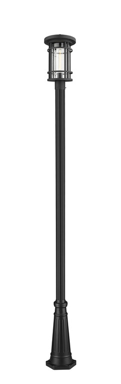 Z-Lite Jordan Outdoor Post Mounted Fixture in Black 570PHB-519P-BK