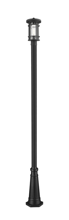 Z-Lite Jordan Outdoor Post Mounted Fixture in Black 570PHM-519P-BK