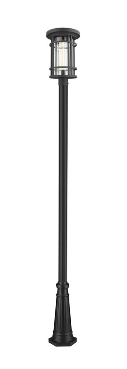 Z-Lite Jordan Outdoor Post Mounted Fixture in Black 570PHXL-519P-BK