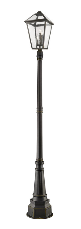 Z-Lite Talbot Outdoor Post Mounted Fixture in Oil Rubbed Bronze 579PHXLR-564P-ORB