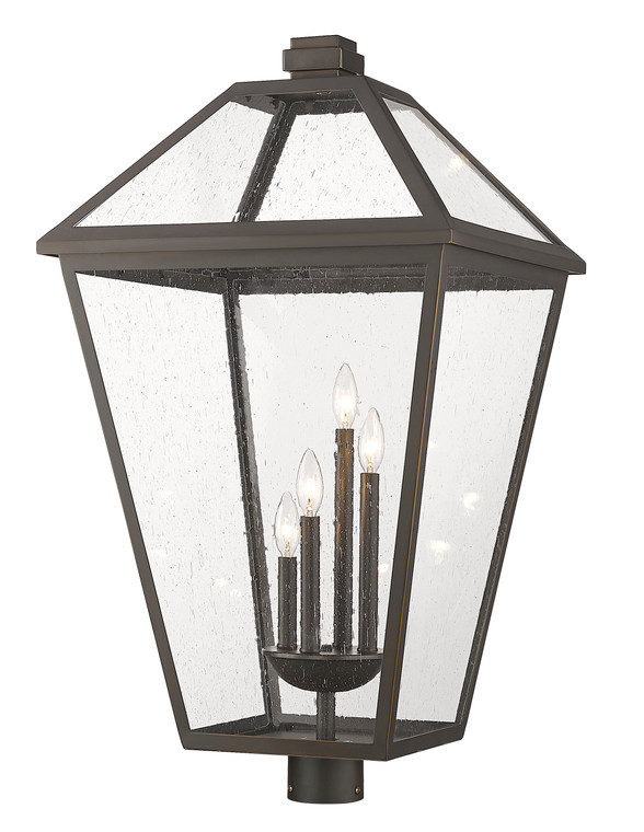 Z-Lite Talbot Outdoor Post Mount Fixture in Oil Rubbed Bronze 579PHXLXR-ORB