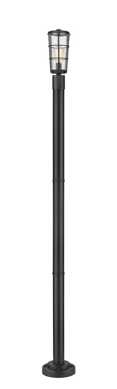 Z-Lite Helix Outdoor Post Mounted Fixture in Black 591PHM-567P-BK