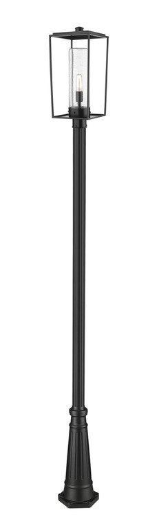 Z-Lite Sheridan Outdoor Post Mounted Fixture in Black 594PHBR-519P-BK