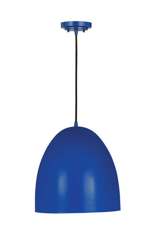 Z-Lite Z-Studio 1 Light Pendant in Blue 6012P12-BLU