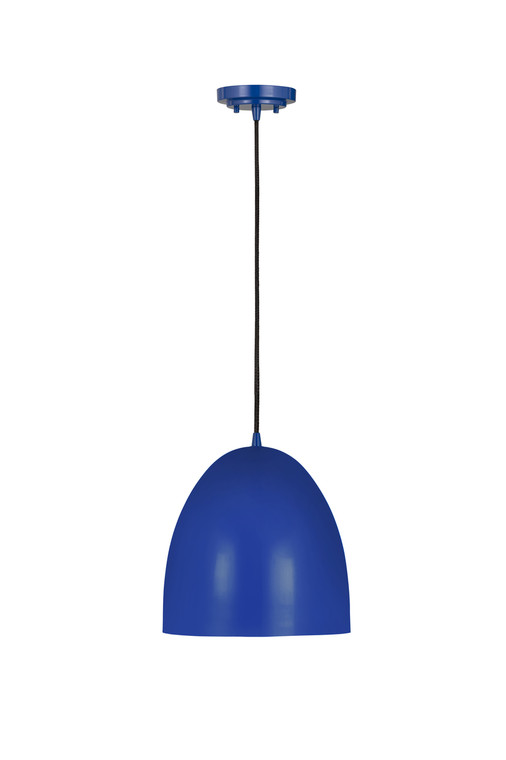 Z-Lite Z-Studio 1 Light Pendant in Blue 6012P9-BLU