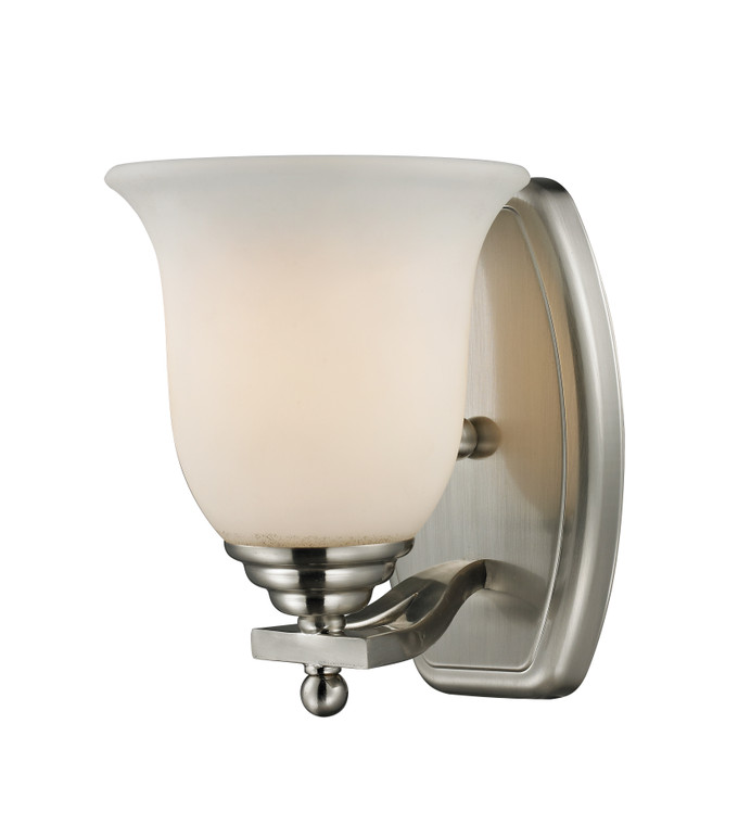 Z-Lite Lagoon 1 Light Wall Sconce in Brushed Nickel 704-1V-BN