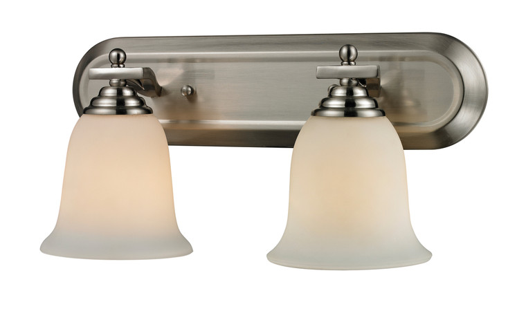 Z-Lite Lagoon 2 Light Vanity in Brushed Nickel 704-2V-BN