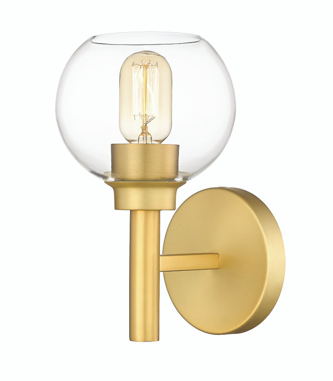Z-Lite Sutton 1 Light Wall Sconce in Brushed Gold 7502-1S-BG
