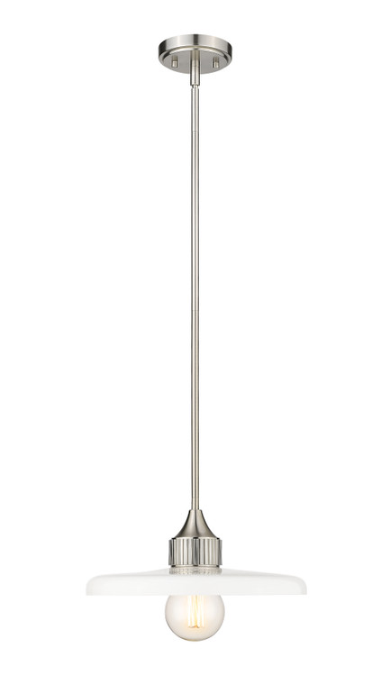 Z-Lite Paloma 1 Light Pendant in Brushed Nickel 820P14-BN