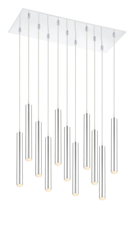 Z-Lite Forest Chandelier in Chrome 917MP12-CH-LED-11LCH
