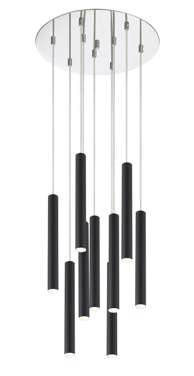 Z-Lite Forest Chandelier in Chrome 917MP12-MB-LED-9RCH
