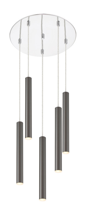 Z-Lite Forest Chandelier in Chrome 917MP12-PBL-LED-5RCH