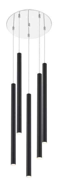 Z-Lite Forest Chandelier in Chrome 917MP24-MB-LED-5RCH