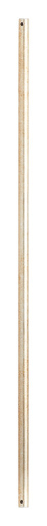 Quorum Downrod in Aged Silver Leaf 6-3660