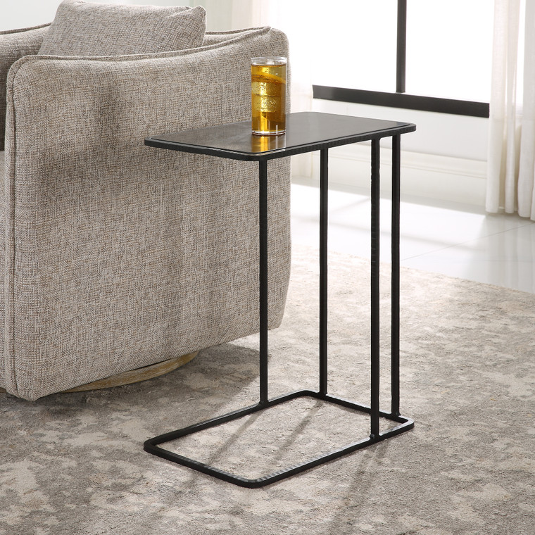 Uttermost Cavern Stone & Iron Accent Table 22905