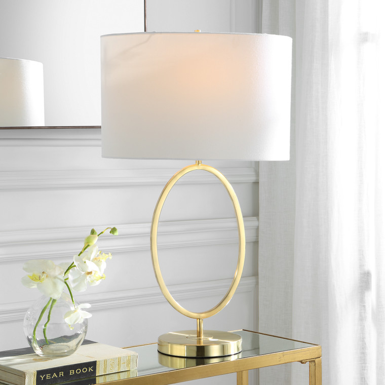 Lily Lifestyle Table Lamp Brushed Nickel Finish W26084-1