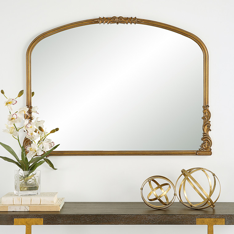 Lily Lifestyle Mirror Antique Gold Finish W00573