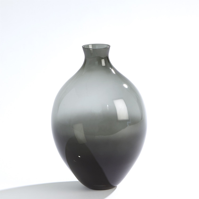 Global Views Studio A Home Amphora Glass Vase-Grey-Small 7.60173