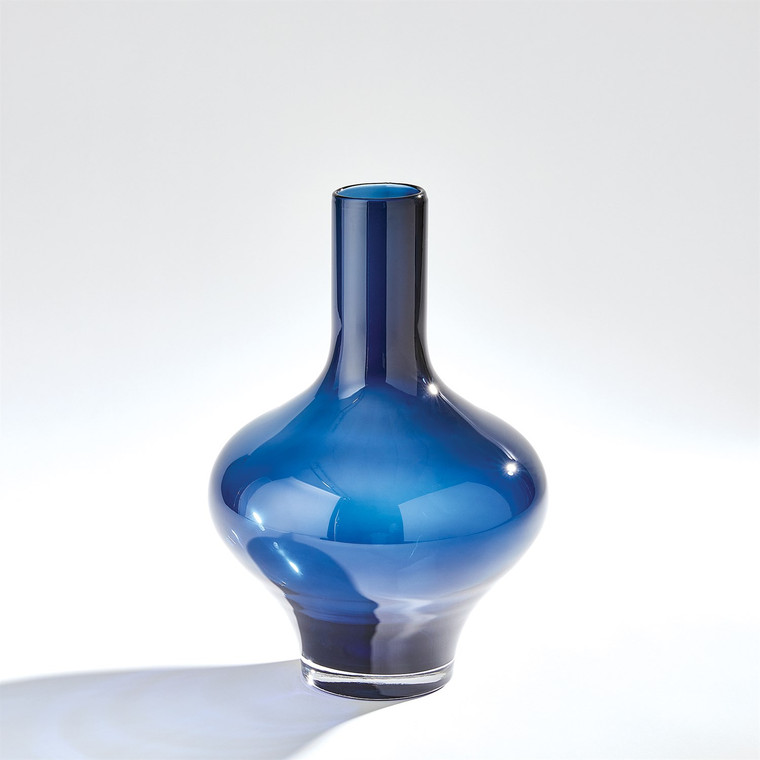 Global Views Studio A Home Driblet Vase-Night Blue-Med 7.60212