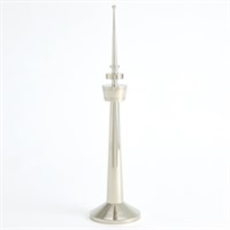 Global Views Radio Tower Sculpture-Nickel-Large 9.93710