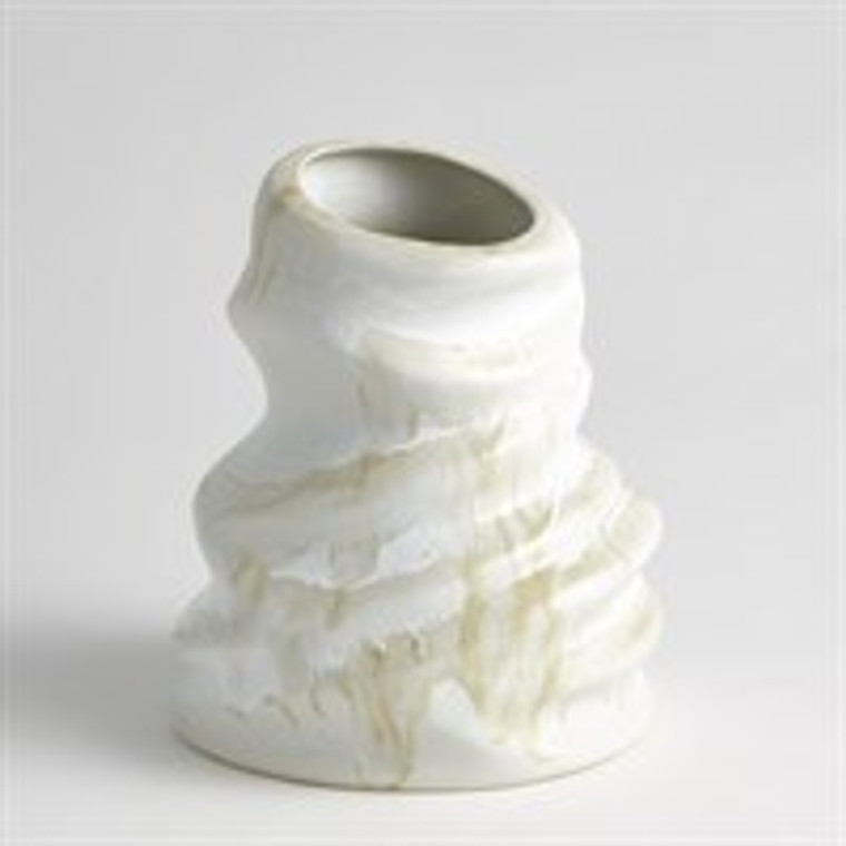 Global Views Studio A Home Melting Vase-Ivory JG7.10015