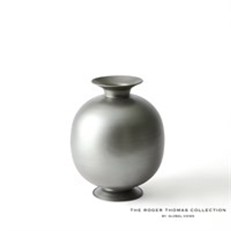 Global Views Bronzino Orb Vase-Gunmetal-Small RT9.90035