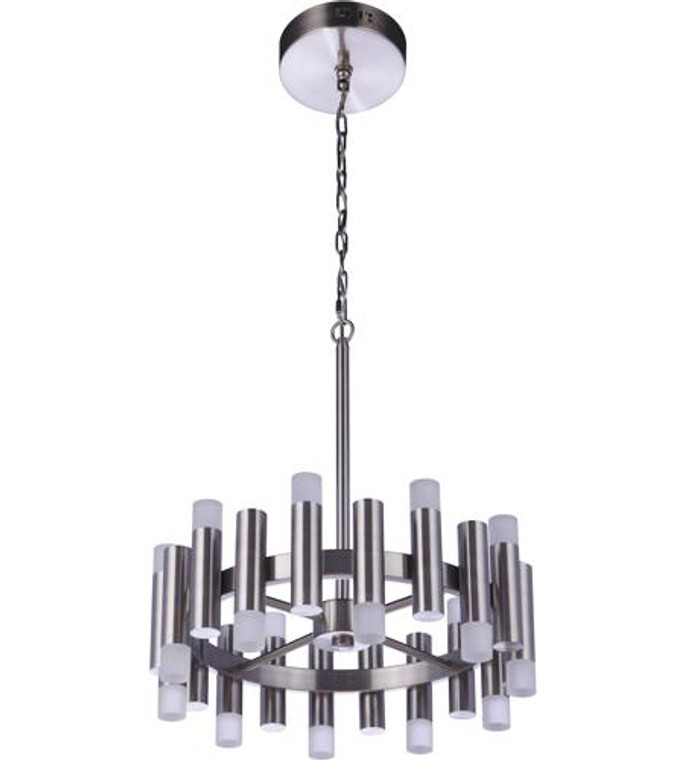 Craftmade Simple Lux 20 Light LED Chandelier in Brushed Polished Nickel 57520-BNK-LED