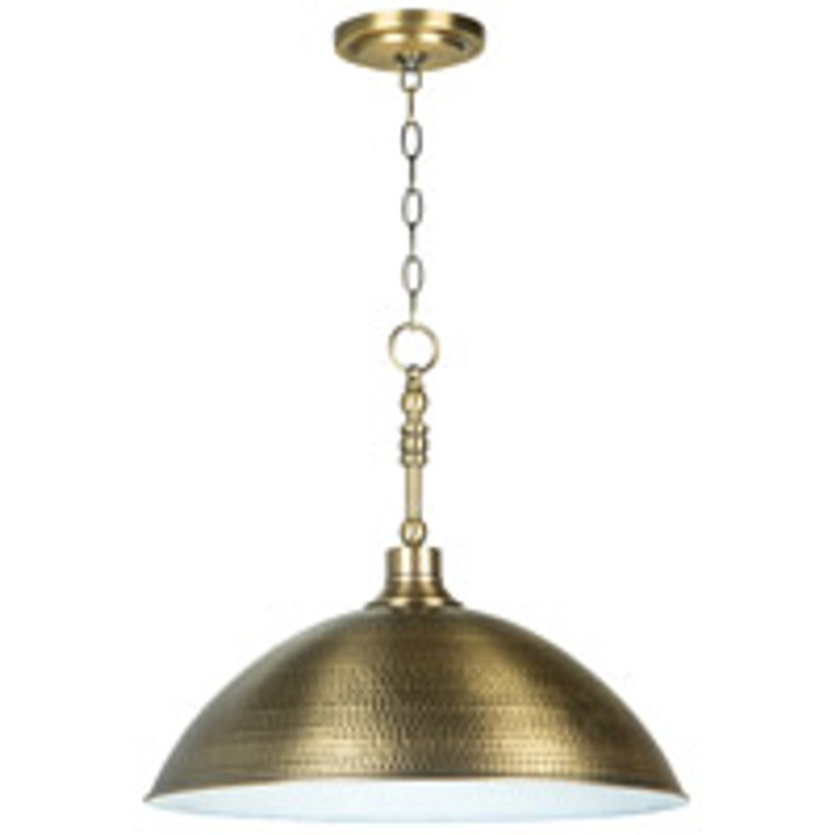 Craftmade 1 Light Large Pendant in Legacy Brass 35993-LB