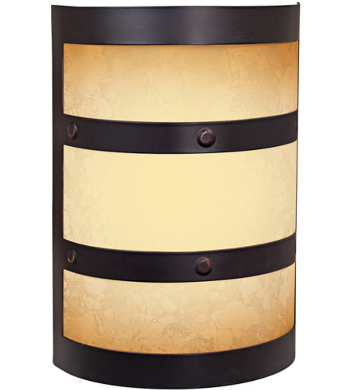 Craftmade Half Cylinder Lighted LED Chime in Oiled Bronze Gilded in Oiled Bronze Gilded ICH1415-OBG