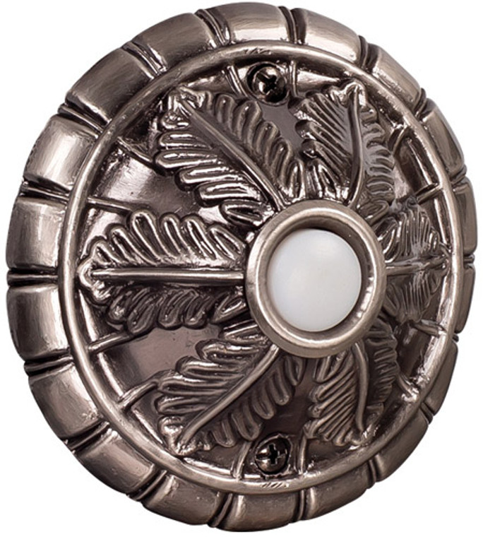 Craftmade Surface Mount Medallion Lighted Push Button in Antique Pewter in Antique Pewter BSMED-AP